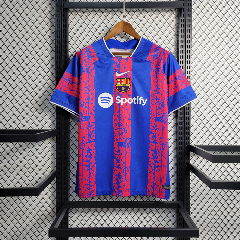 23-24 Barcelona Blue Training Shirt - Fans Version